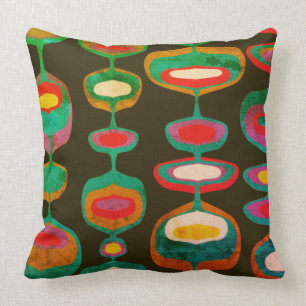 Stilvolles Retro Mod 60er 70er Mod-Dekor-Kopfkisse Kissen
