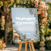 Stilvolles Retro Unplugged Zeremonie Hochzeit Klar