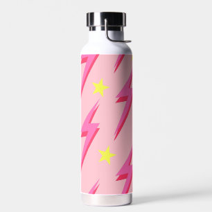 Stilvolles rosa Blitzgerät Zurück zur Schule Trinkflasche