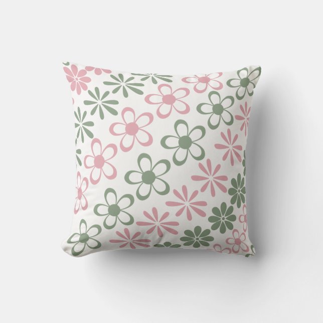 Stilvolles rosa Flamingo-Kissen Kissen (Vorderseite)