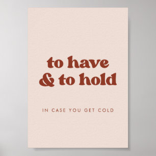 Stilvolles Rosa zum Hochzeitsschuppen und Hochzeit Poster