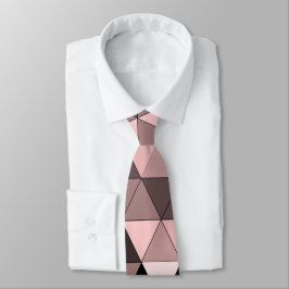 Stilvolles Sangria Brown & Pink Design Krawatte