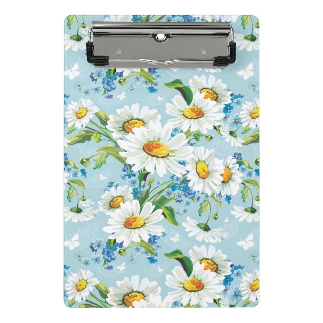 Stilvolles schönes helles Blumenmuster 2 Mini Klemmbrett (Vorderseite)