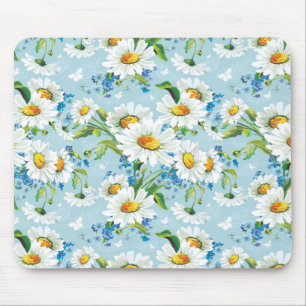 Stilvolles schönes helles Blumenmuster 2 Mousepad