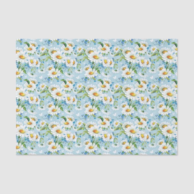 Stilvolles schönes helles Blumenmuster 2 Seidenpapier (Vorderseite)