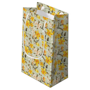 Stilvolles schönes helles Blumenmuster Kleine Geschenktüte