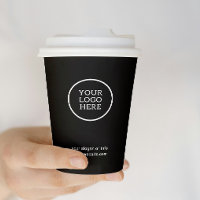 Stilvolles Schwarz-Minimalistisch-Business-Logo