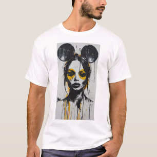 Stilvolles Schwarz-Weiß-Portrait T - Shirt