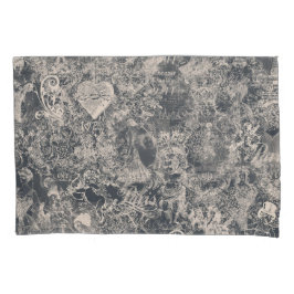 Stilvolles schwarzes Pariser Toile-Design Kissenbezug