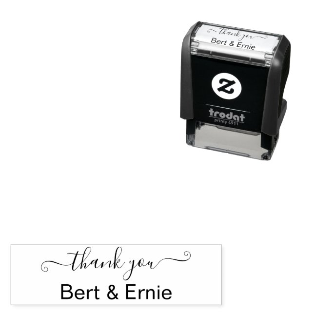 Stilvolles Selbst-Inking Vielen Dank Briefmarke du Permastempel (Beispiel)