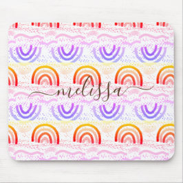 Stilvolles Signature Ombre Rainbow-Muster Mousepad