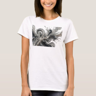 Stilvolles Silber ABSTRACT ART Design T-Shirt