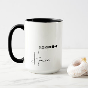 Stilvolles Skript Trauzeuge Dankeschön Geschenk Tasse