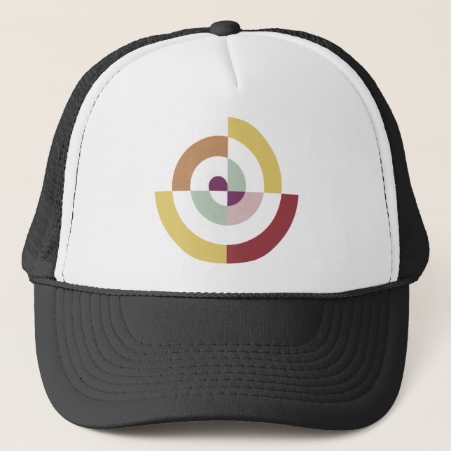 Stilvolles Spiraldesign Truckerkappe (Vorderseite)