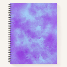 Stilvolles Sturmwolken-Effekt-Muster Lila & Blau Notizbuch