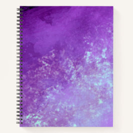 Stilvolles Sturmwolken-Effekt-Muster lila Notizbuch