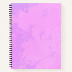 Stilvolles Sturmwolken-Effekt-Muster Rosa  Notizbuch