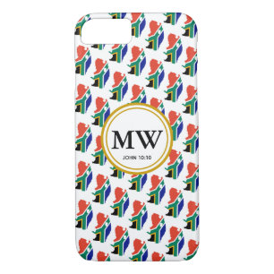 Stilvolles SÜDAFRIKA-Monogramm Case-Mate iPhone Hülle