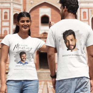 Stilvolles T-Shirt mit Foto vorne und hinten für B