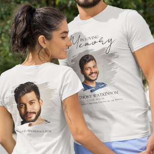 Stilvolles T-Shirt mit Foto vorne und hinten für B