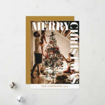 Stilvolles Trendy Family Foto | Gold Weihnachten