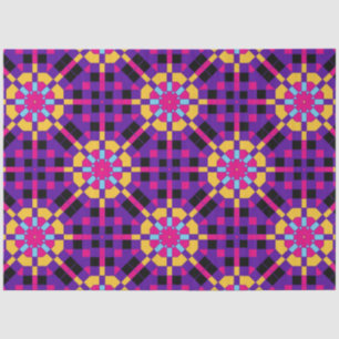 Stilvolles, trendy Lila Mosaik geometrisches Muste Seidenpapier