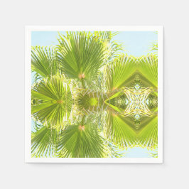 Stilvolles tropisches Palmenblätterpapier Napkin Serviette