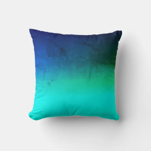 Stilvolles türkisfarbenes grünes blaues Minimalist Kissen