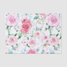 Stilvolles und farbenfrohes Blumenpapier für Rose Seidenpapier