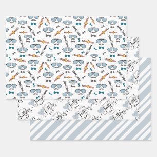 Stilvolles Vatertagsgeschenk Wrap Set Geschenkpapier Set