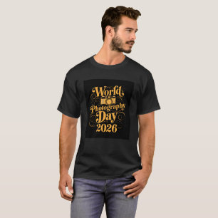 Stilvolles World Photography Day Grafik-T-Shirt T-Shirt