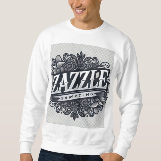 Stilvolles Zazzle Store-Logo Sweatshirt (Vorderseite)