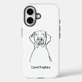 Stilweimaraner: Ihr Text, Ihr Stil iPhone 16 Hülle