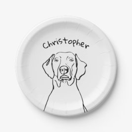 Stilweimaraner: Ihr Text, Ihr Stil Pappteller