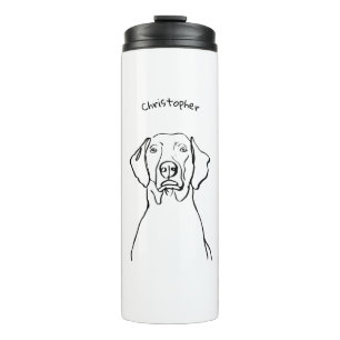 Stilweimaraner: Ihr Text, Ihr Stil Thermosbecher