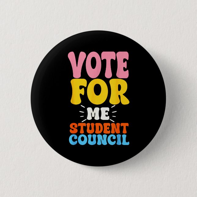 Stimm Für Mich Schülervertretung Jugend Cool Schul Button (Vorderseite)