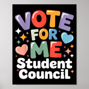 Stimm für mich Schülervertretung Vibes Schulwahl Poster