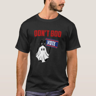 Stimm nicht für Kamala Harris 2024 Schwarze Katze  T-Shirt