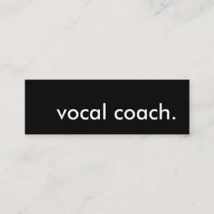 Stimmcoach. Mini Visitenkarte