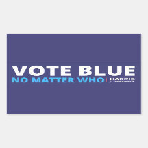 Stimme blau, egal wer, Harris für den Präsidenten