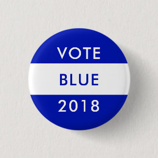 STIMME BLAUE 2018 Halbzeitwahl Demokraten Wave Button