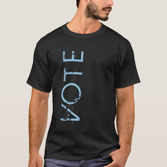 STIMME Blaue Coole Seitenteile Typ Männer T - Shir T-Shirt (Vorderseite)