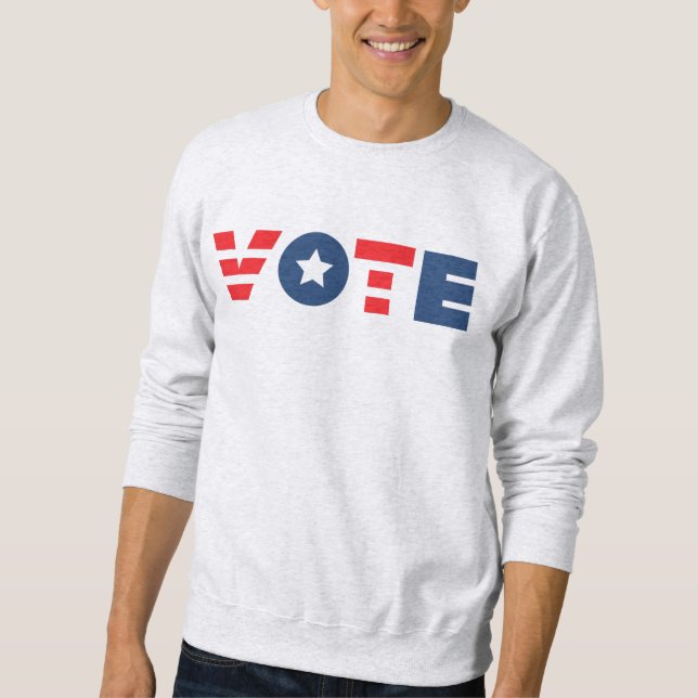 STIMME: Blue Red Letters Sweatshirt (Vorderseite)