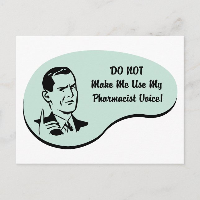 Stimme des Apothekers Postkarte (Vorderseite)