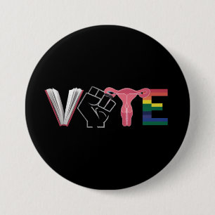 Stimme Feministische Frauenrechte Verbotene Bücher Button