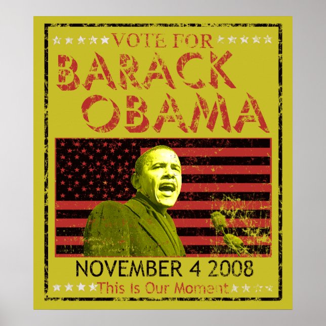 Stimme für Barack Obama Plers Poster (Vorne)