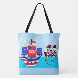 Stimme für Demokratie, Tragetasche, Gesamtdesign v Tasche