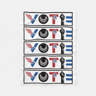 STIMME FÜR DIE FREIHEIT, RBG, USPS, Frieden, BLM,  Fleecedecke