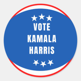 Stimme für Kamala Harris-Umkleber Runder Aufkleber