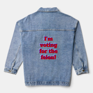 Stimme für lustige Donald Trump Jeansjacke